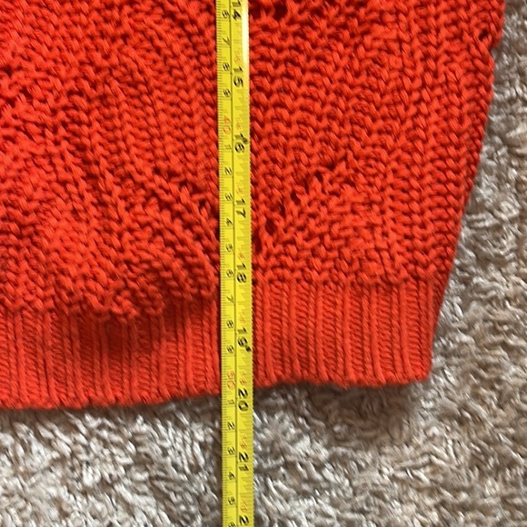 Pullovers 525 Knit Sweater crochet, orange sweater - Picture 8 of 9